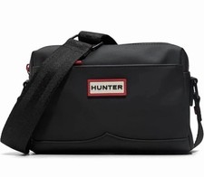 NEW Hunter Black Matte Zip Crossbody Bag w/Adjustable Detachable Strap Free Shi picture