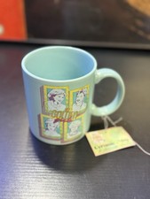 The Golden Girls 20 oz Ceramic Coffee Mug Aqua Blue Silver Buffalo picture
