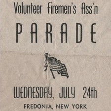 Fredonia NY Firemen's 1946 Parade Program 47th WNYVFA Firefighters History VTG picture