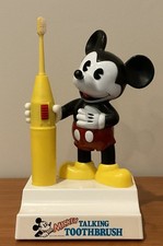Vintage Disney Mickey Mouse Talking Toothbrush Battery Operated Not Working picture