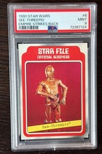 1980 Star Wars Empire Strikes Back See-Threepio #6 PSA 9 MINT 🔥 picture