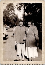 Pretty Women Out in Nature Snapshot Americana 1930s Vintage Photo picture
