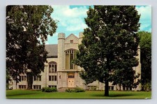 Chambersburg Pennsylvania Wilson College Library Chrome Cancel WOB Postcard picture
