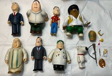 Vintage Family Guy Action Figure Mezco 2005 Mr Weed Pope Quagmire Brian Lot picture