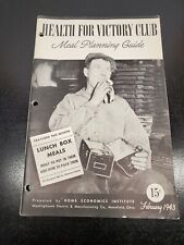 February 1943 Health For Victory Club Meal Planning Guide - Westinghouse - WWII picture
