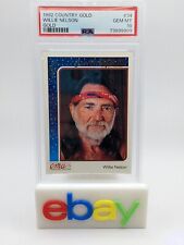 RARE 1992 Country Gold #34 WILLIE NELSON Gold Parallel PSA 10 Gem MINT Pop 2; FS picture