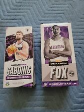 2 Limited Edition Sacramento Kings Bobbleheads Power Mart New Rare Sabonis Fox  picture