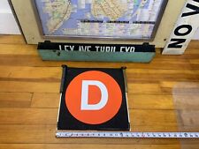R27/30 1984 NY NYC SUBWAY ROLL SIGN D LINE BROOKLYN STILLWELL AVE. CONEY ISLAND picture