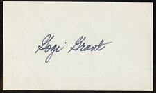 Gogi Grant d2016 signed autograph 3x5 Cut American Pop Singer 