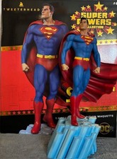 SUPERMAN EX STATUE TWEETERHEAD STATUE WITH 2 PORTRAITS 1/6 SCALE MINT CONDITION picture