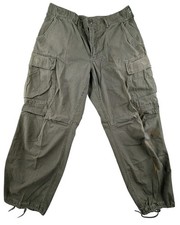 Vintage US Army OG-107 Ripstop Tropical Cargo Pants Medium Short Sgt Robert L... picture