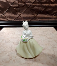 Vintage 1970s Avon Girl with Flower Basket Decanter Bottle - Great Display picture