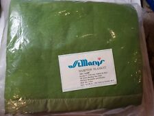 Vintage NOS Sealed St.Mary's Green FULL/TWIN 72x90 Hampton Blanket Trim Acrylic picture
