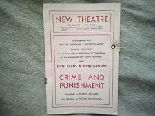 CRIME + PUNISHMENT -   JOHN GIELGUD & EDITH EVANS     - 1946 @ NEW THEATRE picture