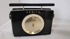 VINTAGE 1950s ZENITH ROYAL 800  TRANSISTOR RADIO With Bag and Rare Leather Case picture
