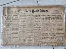 1927 JULY 26 NEW YORK TIMES. Original. Certified.  picture