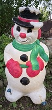 Vintage Grand Venture Snowman Lighted Christmas Blow Mold picture