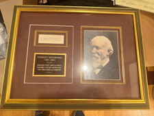 Robert Browning Original Autograph COA custom frame picture