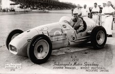 1951 Johnnie Parsons Indianapolis Indy 500 Auto Race RPPC Photo Postcard COPY picture