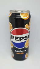 PEPSI NEW LOGO 2024 Can Zero Sugar Orange 325 ml Empty Can THAILAND picture