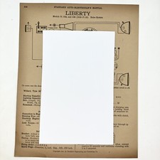 Vtg 1916-18 10 10A B Liberty & 1917 IB 1918 IC6 Dorris Standard Auto Electrician picture