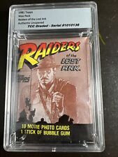 1981 Topps Raiders Of The Lost Ark Wax Pack Authentic Unopened Encapsulated picture