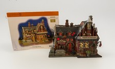 2008 Department 56 Croak-N-Haggard Mortuary Halloween Lighted Building picture