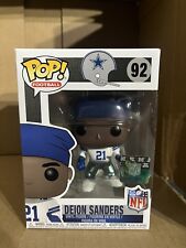 Funko POP NFL Football Deion Sanders Dallas Cowboys Home Jersey #92 w/ Protecto picture
