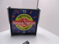 Briggs & Stratton LED light up Advertising wall clock Brand New picture