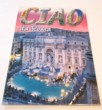 CIAO DA ROMA ROME ITALY POSTCARD TREVI FOUNTAIN 6.75 x 4.75 MADE IN ITALY #5 picture