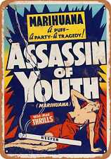 Metal Sign - 1937 Marijuana Assassin of Youth - Vintage Look Reproduction picture