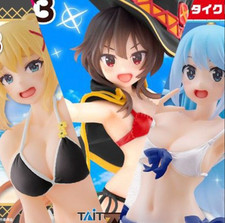 KONOSUBA Swim Suit Figure Set of 3 Megumin Aqua Darkness Japan New picture