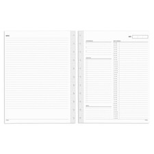 TUL® Discbound Undated Daily Refill Pages, 8-1/2