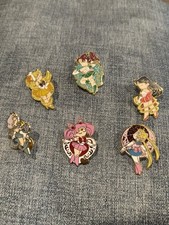 Sailor Moon Enamel Pin Set - 6 Piece Set - Brand New Collectible Pins picture
