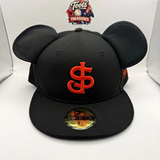 RARE Disney x New Era 59FIFTY San Jose Giants Fitted Hat 7 5/8 Mickey Ears MiLB picture