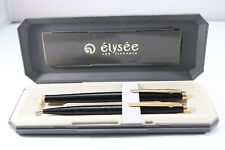 Vintage (c1993-94) Elysee En Vogue Noir Fine Fountain Pen & Pencil, GT picture