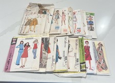 Vintage 1970s Sewing Pattern Lot of 16 Simplicity McCalls Vogue Retro picture