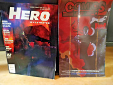 Set of 2 Comics Magazines HERO ILLUSTRATED and Comics Pro 1995 Spawn Grendel picture