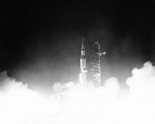 NASA APOLLO 17 NIGHT LAUNCH 11x14 GLOSSY PHOTO PRINT picture
