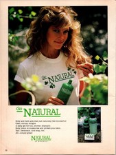 1983 • GO NATURAL Body and Bath Talo Print Ad • 80s rare GA.12 picture