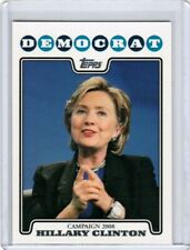 2008 Topps Campaign 2008 White Border #CO8-HC Hillary Clinton Democrat picture