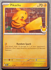 Pokemon English Temporal Forces Pikachu 051/162 Cosmos Holo Pokemon Day Promo NM picture