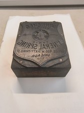 1870’s Advertising Chicago Winnemeg Mineral Spring J. Manz & Co Wood Print Block picture