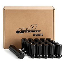 GAsupply 1/2 20 Lug Nuts Black Spline, 2