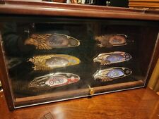 Harley Davidson Franklin Mint Collectors Knife Set Of Six - Display Case, WOW picture