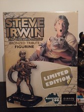 BOXED STEVE IRWIN BRONZED TRIBUTE FIGURINE picture