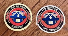 Vintage Dutch Bros Sticker Lot Decal My Coffee My Choice Set Of 2 Both Options picture