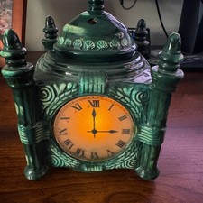 MARSHALL FIELD'S STATE STREET CLOCK VOTIVE / RARE CANDLE HOLDER VINTAGE 1998 picture
