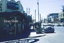 1950's Kodachrome RB Slide-Bustling Street scene in Tijuana, Mexico. A300 picture