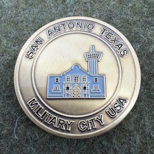 VintageMilitary City USA San Antonio Texas US Military Challenge Coin picture